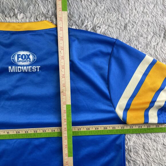 St Louis Cardinals Jersey Mens Extra Large Blue Yellow Red White 2017 SGA Fox - Picture 10 of 10